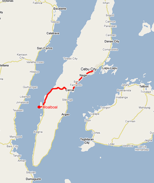 cebu moalboal map